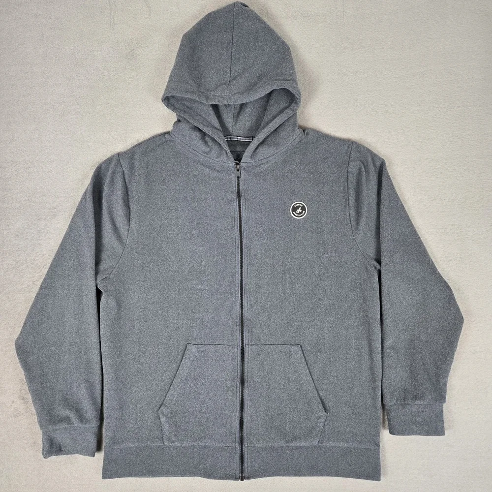 American Needle Hoodie Mens Large Reddimg Country Club Full Zip‎ Soft Golf